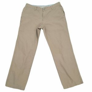 Columbia Mens 36x30 Utility Dark Khaki Jeans Outdoors Hiking Security Zip Pocket